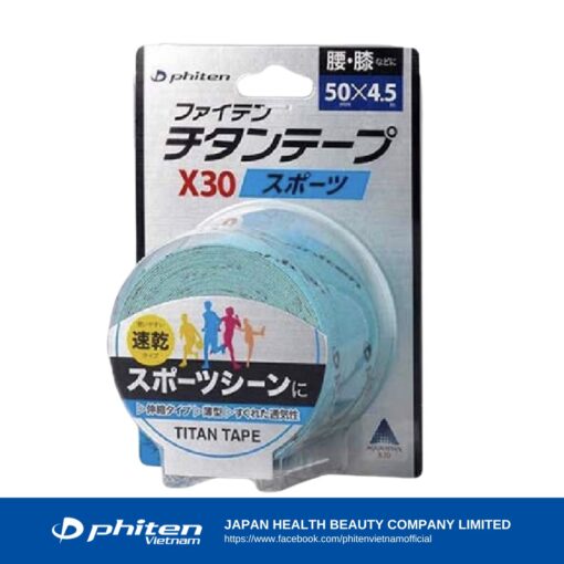 Băng Dán Cơ (cuộn 5.0CM x 4.5M) - Phiten Titanium X30 Stretched Sport 5.0CM x 4.5M
