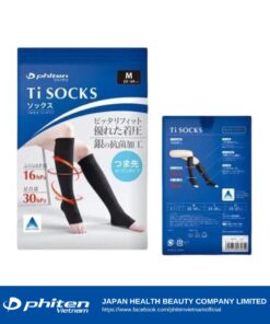 Phiten High Neck Socks (Ti+Ag) box