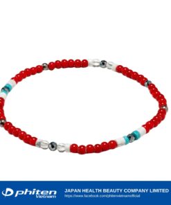 Vòng Chân Phiten Glass Beads Đỏ
