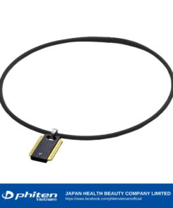 Vòng Cổ PHITEN RAKUWA NECKLACE EXTREME SQUARE đen vàng