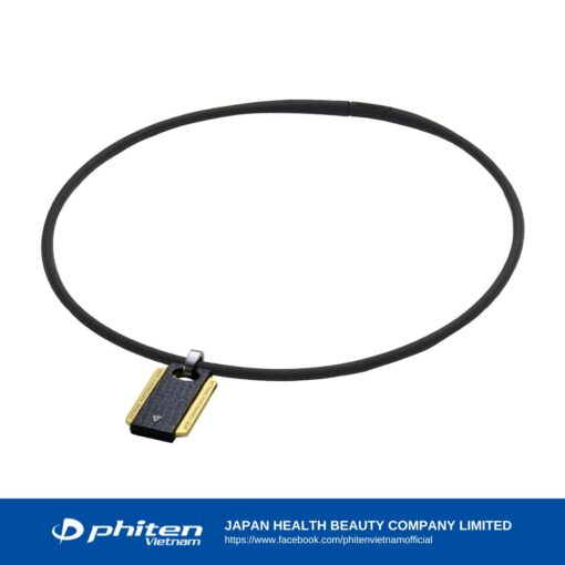 Vòng Cổ PHITEN RAKUWA NECKLACE EXTREME SQUARE đen vàng