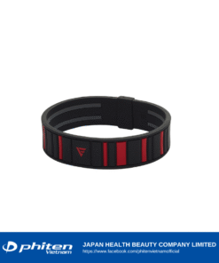 Vòng Tay PHITEN RAKUWA BRACELET EXTREME STRIPE Đen