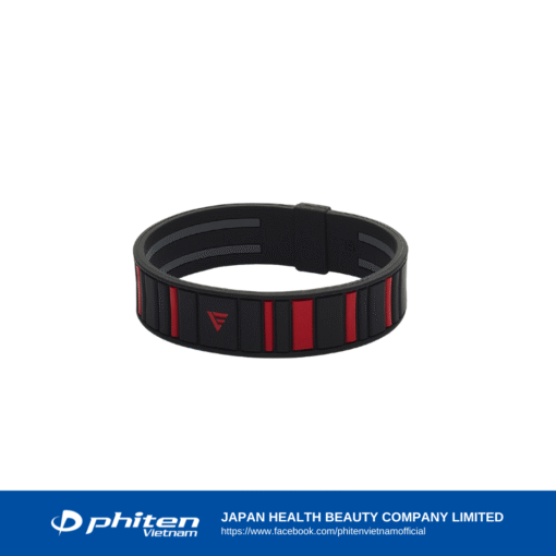 Vòng Tay PHITEN RAKUWA BRACELET EXTREME STRIPE Đen
