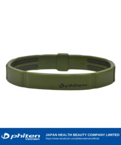 Vòng Tay - PHITEN RAKUWA BRACELET S MODULUS Xanh ô liu