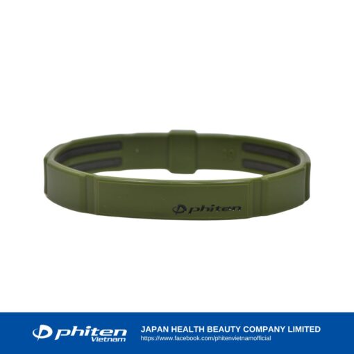 Vòng Tay - PHITEN RAKUWA BRACELET S MODULUS Xanh ô liu
