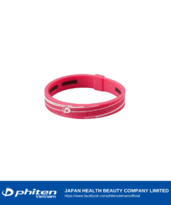 Vòng Tay PHITEN RAKUWA BRACELET S_SLASH LINE_w lame Hồng
