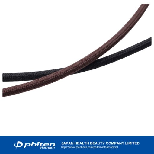 phiten rakuwa metax push type necklace brown