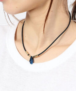 phiten rakuwa metax teardrop necklace blue