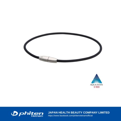 phiten rakuwa x100 choker square necklace