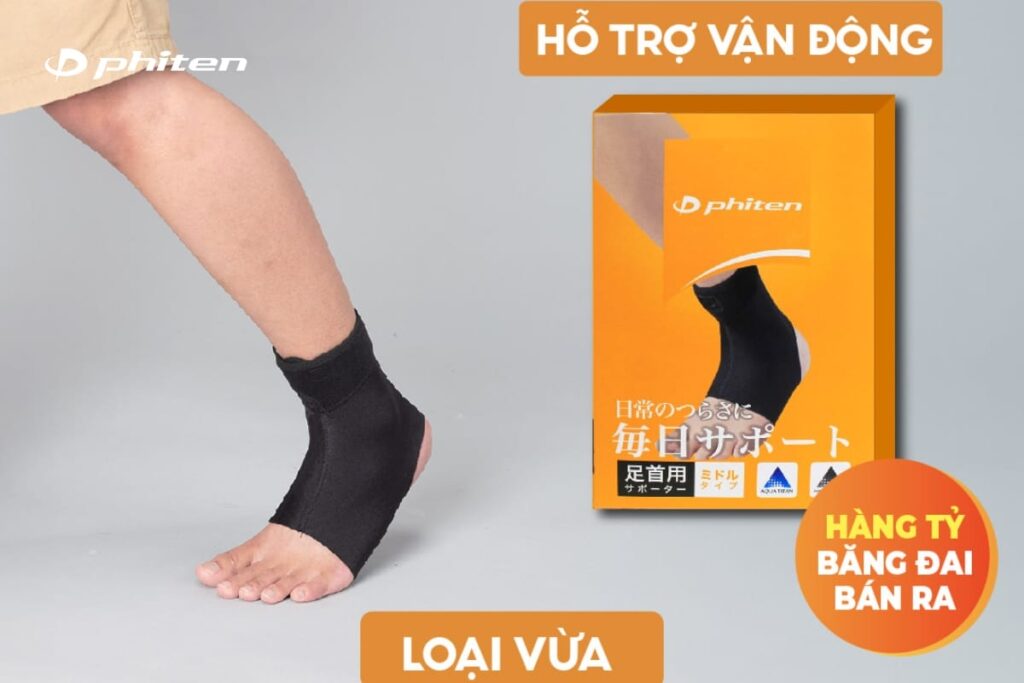 Băng đai cổ chân PHITEN SUPPORTER ANKLE