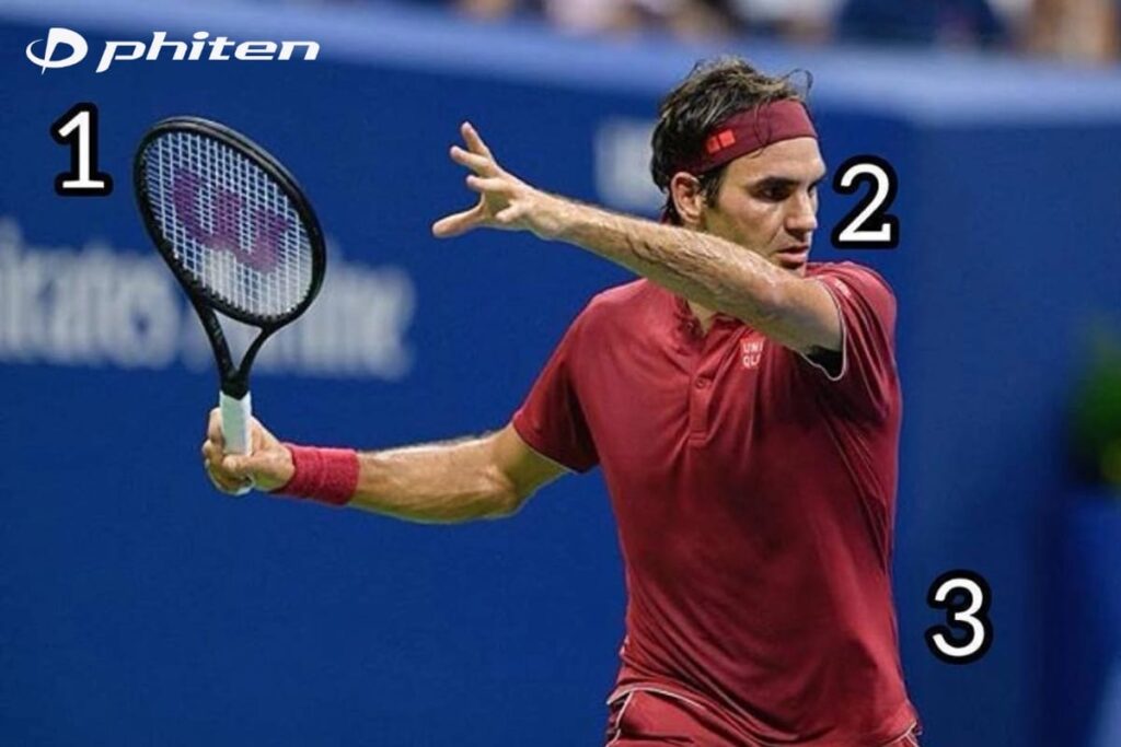 tư thế open space khi đánh tennis