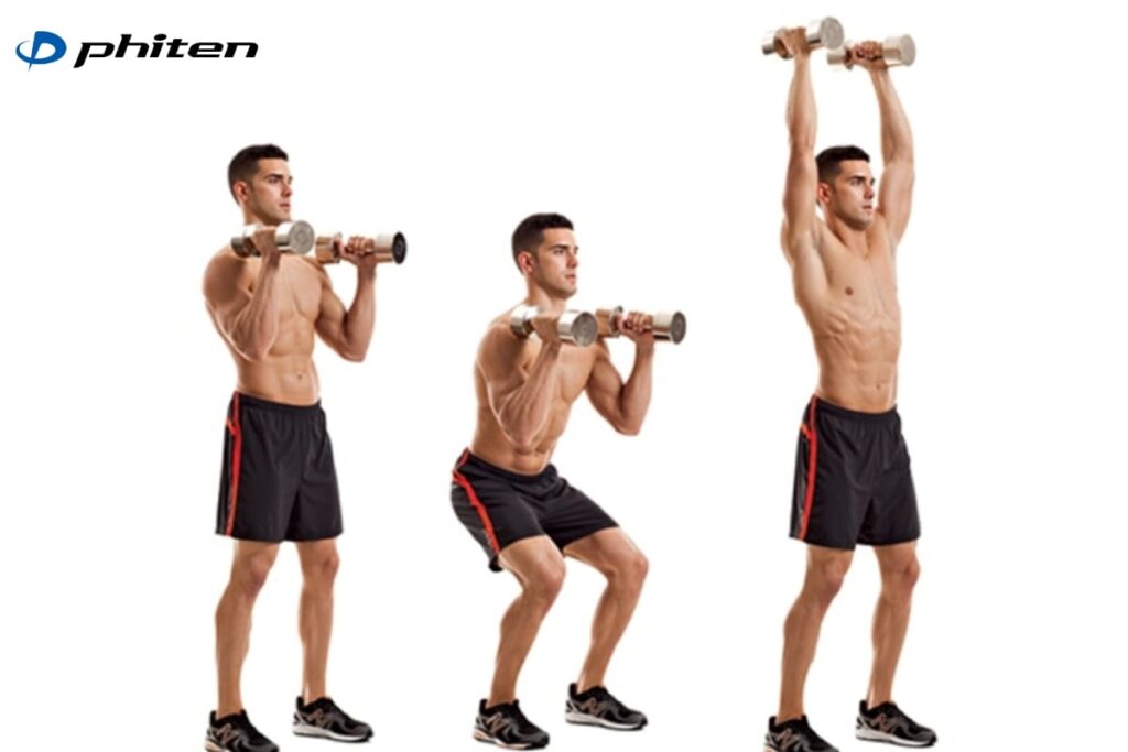 Cách tập pickleball tại nhà với các bài tập bổ trợ hiệu quả 10 đẩy tạ vai tăng thể lực