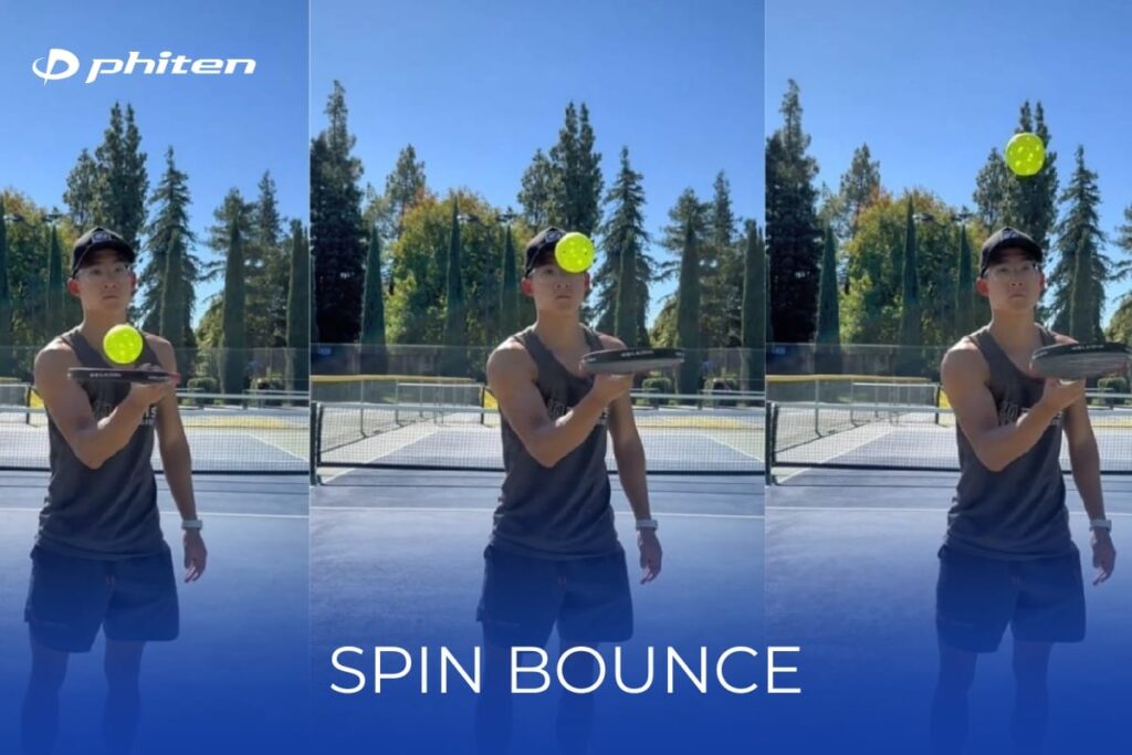 Cách tập pickleball tại nhà với các bài tập bổ trợ hiệu quả 3 tập spin bounce