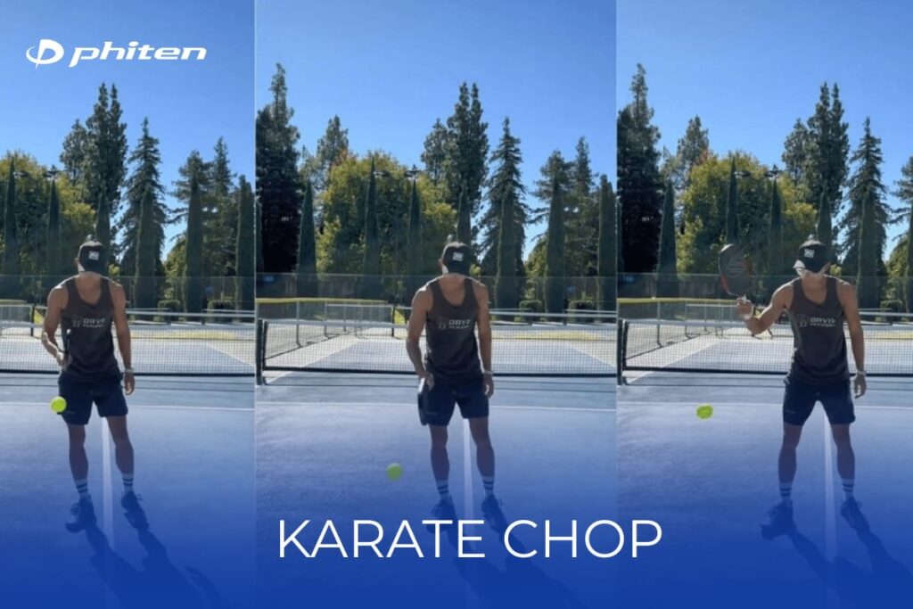 Cách tập pickleball tại nhà với các bài tập bổ trợ hiệu quả 4 bài tập pickleball tại nhà karate chop