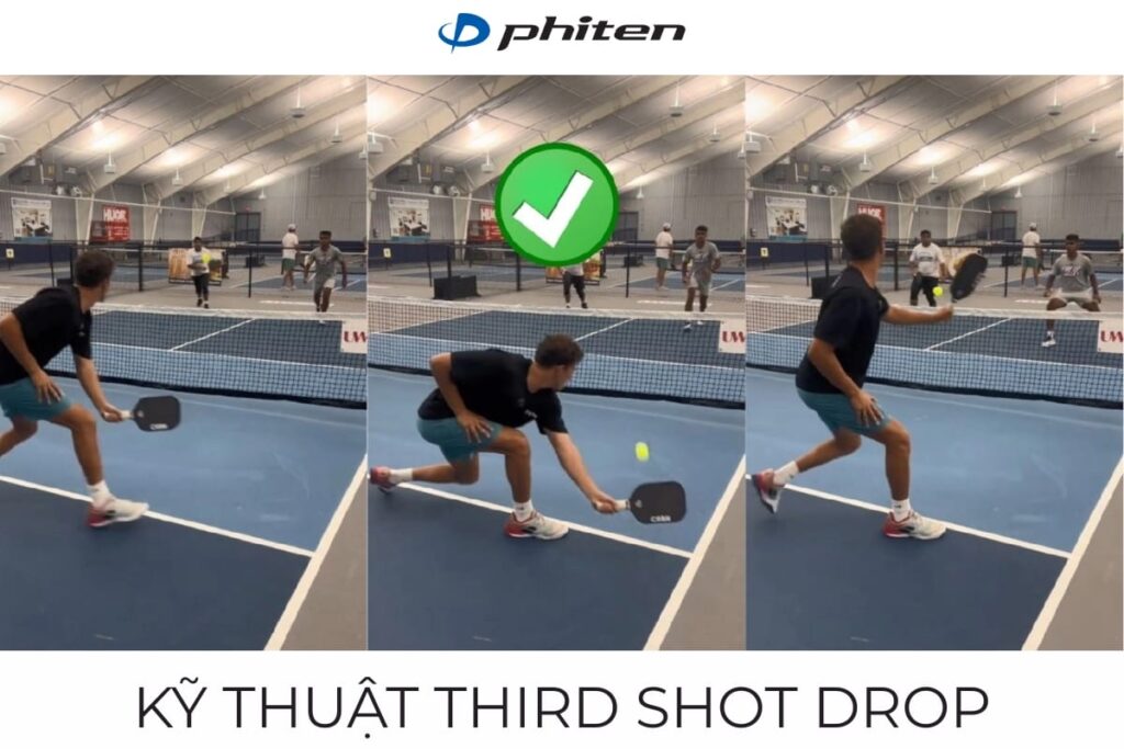 Kỹ thuật Third Shot Drop trong pickleball