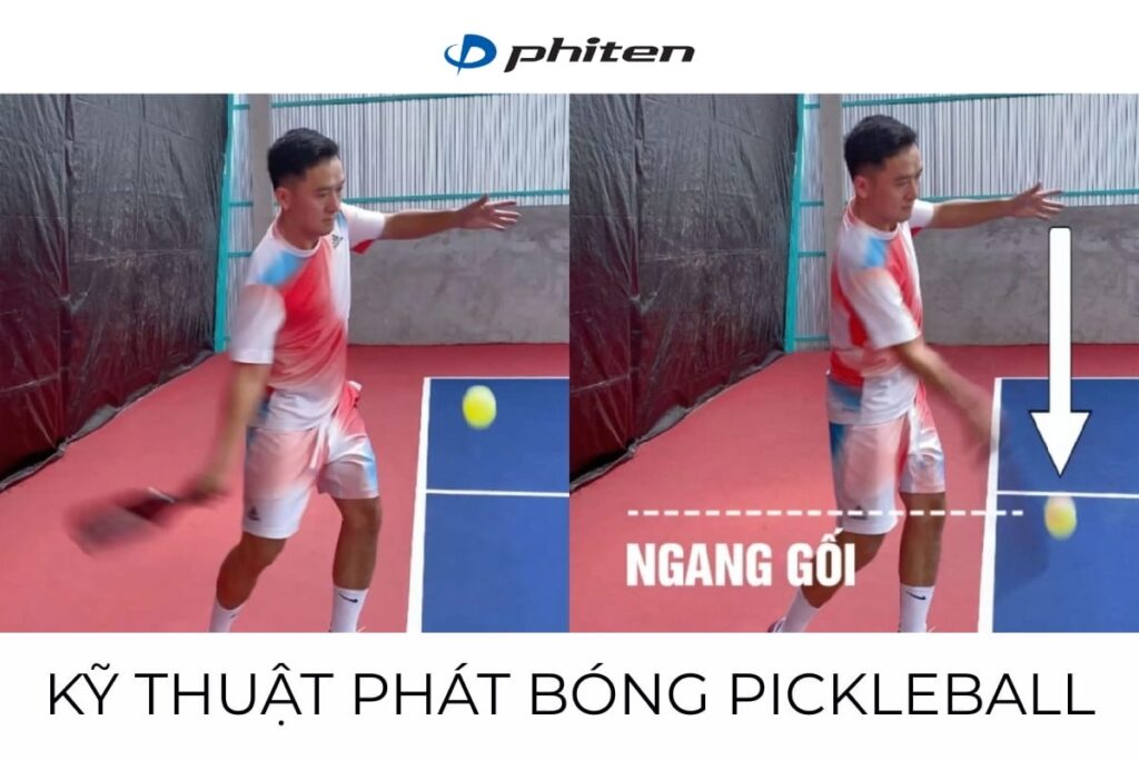 cách phát bóng chơi pickleball