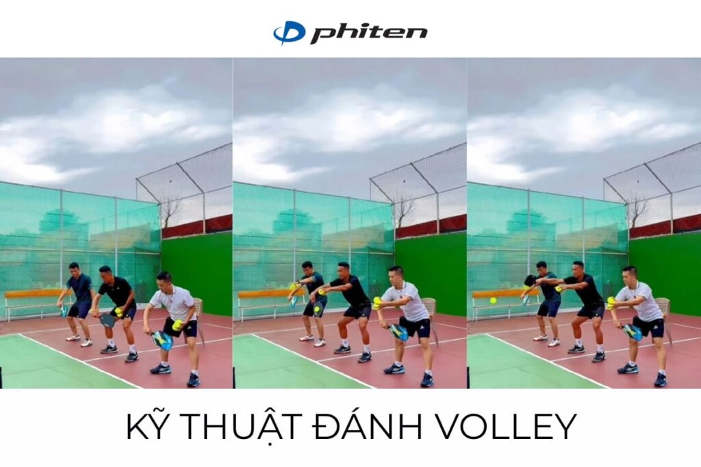 kỹ thuật đánh volley pickleball