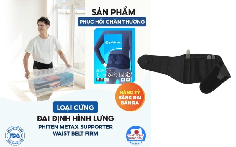 sử dụng băng đai bảo vệ lưng phiten